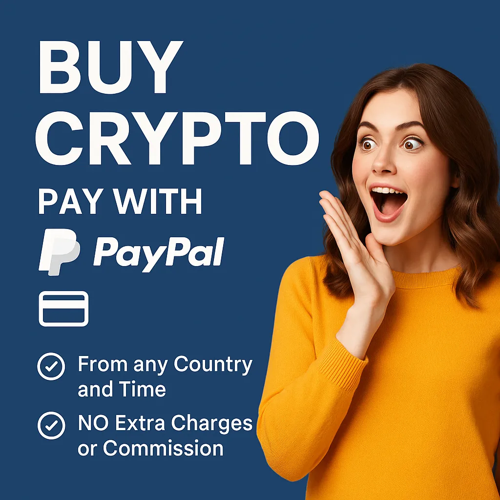Buy BTC USDT Pay with Pay-pal Or Credit Card Receive it instant