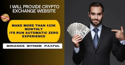 create a crypto exchange website or crypto platform like binance and paxful $4000 Weekly Profit