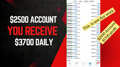 Account Management: $2500 Account on MT4 -You Receive $3700 After 24 Hours