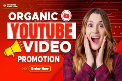 I will do organic youtube promotion for your videos and channel